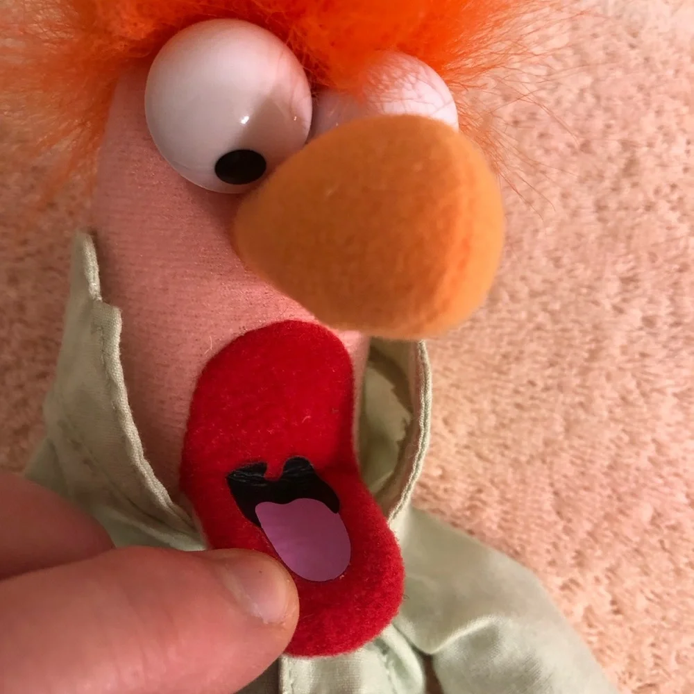 Genuine Disney Parks Muppets Beaker Beanie Plush 12”
